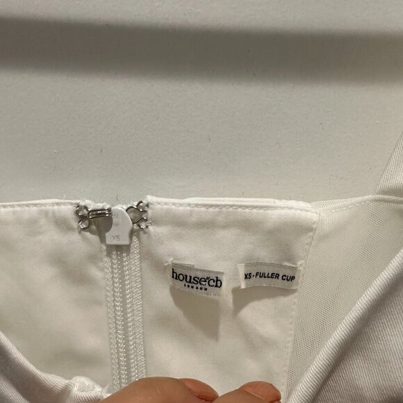 House of CB Araminta White Long Sleeve Mesh Corset - Picture 4 of 7